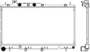 Радиатор, охлаждение двигателя SAKURA  Automotive 3421-1011