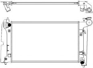 Радиатор, охлаждение двигателя SAKURA  Automotive 3461-1023