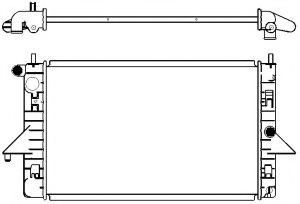 Радиатор, охлаждение двигателя SAKURA  Automotive 3571-1001