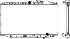 Радиатор, охлаждение двигателя SAKURA  Automotive 4211-1008