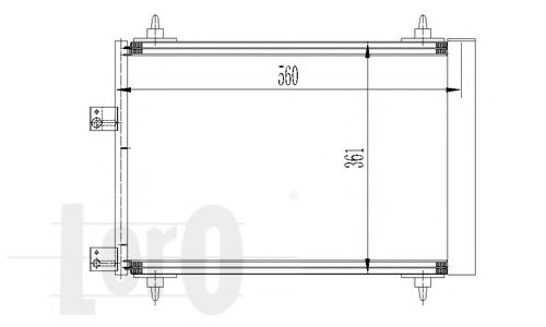 Конденсатор, кондиционер LORO 038-016-0008