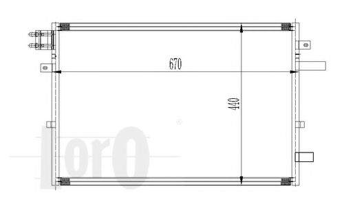 Конденсатор, кондиционер LORO 017-016-0024