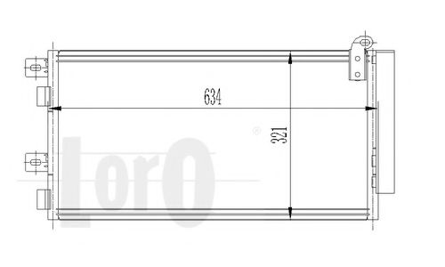 Конденсатор, кондиционер LORO 004-016-0019