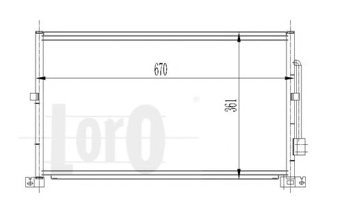 Конденсатор, кондиционер LORO 017-016-0011