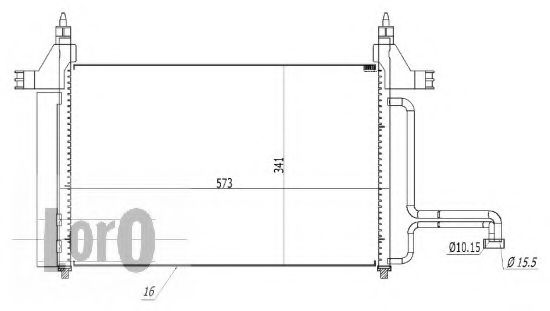 Конденсатор, кондиционер LORO 016-016-0007