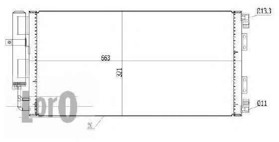 Конденсатор, кондиционер LORO 027-016-0002