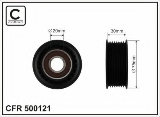 Натяжной ролик, поликлиновой  ремень CAFFARO 500121