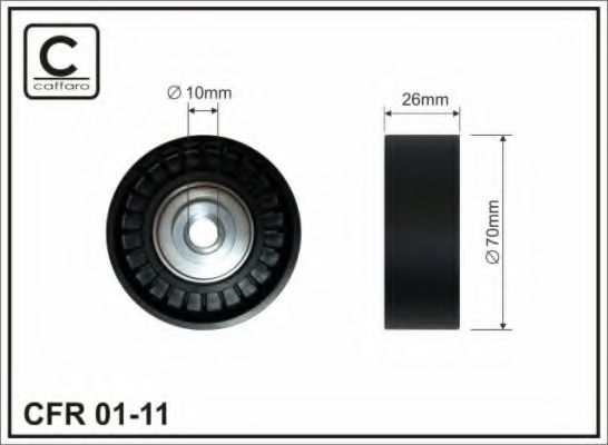 Паразитный / ведущий ролик, поликлиновой ремень CAFFARO 01-11