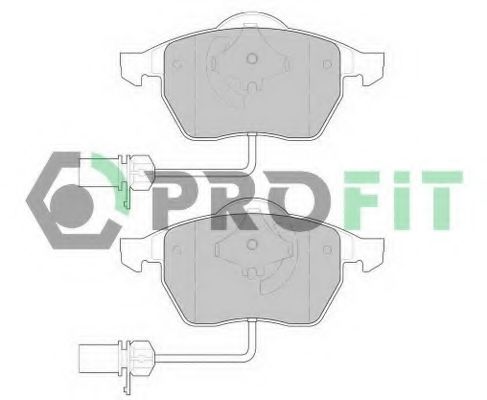 Комплект тормозных колодок, дисковый тормоз PROFIT 5000-1323 C