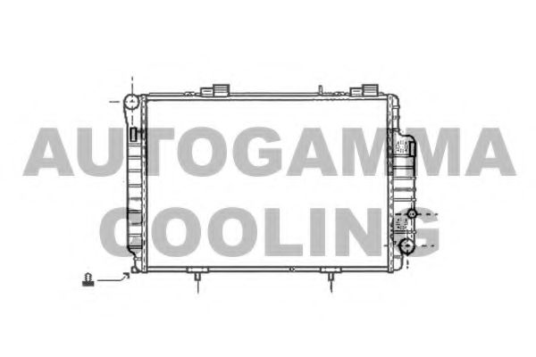 Радиатор, охлаждение двигателя AUTOGAMMA 101379
