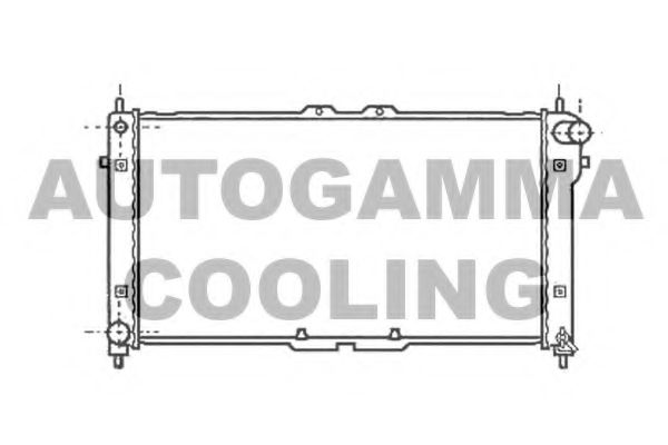 Радиатор, охлаждение двигателя AUTOGAMMA 102140