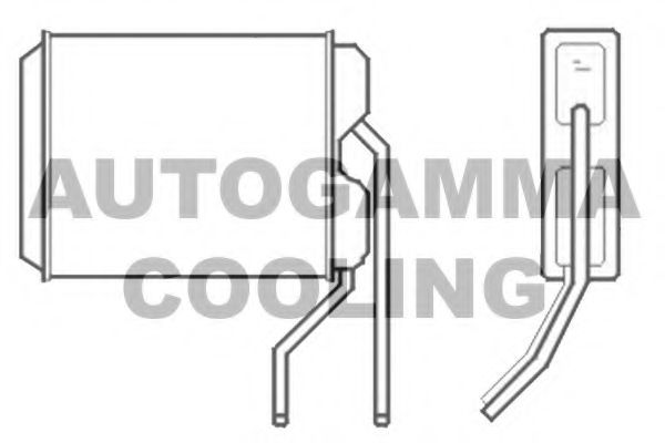 Теплообменник, отопление салона AUTOGAMMA 102580