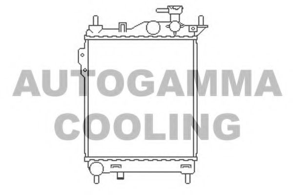Радиатор, охлаждение двигателя AUTOGAMMA 103667