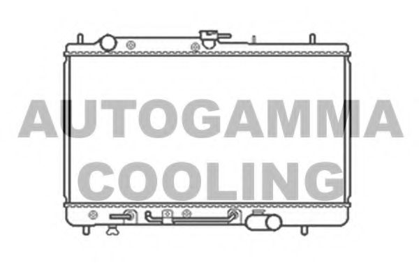 Радиатор, охлаждение двигателя AUTOGAMMA 104153