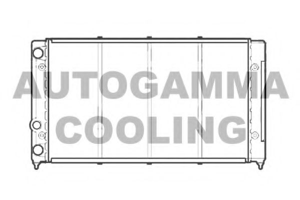 Радиатор, охлаждение двигателя AUTOGAMMA 105570