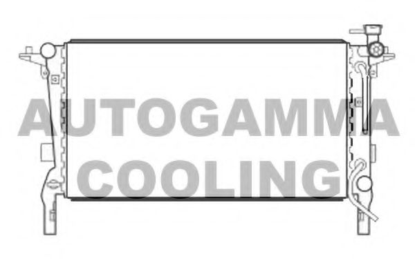 Радиатор, охлаждение двигателя AUTOGAMMA 105737