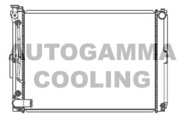 Радиатор, охлаждение двигателя AUTOGAMMA 107526