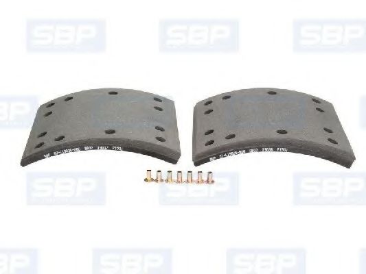 Комплект тормозных башмаков, барабанные тормоза SBP 07-L19036-N00