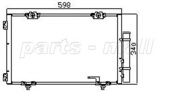 Конденсатор, кондиционер PARTS-MALL PXNCF-002