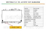 Радиатор, охлаждение двигателя PARTS-MALL PXNDA-001