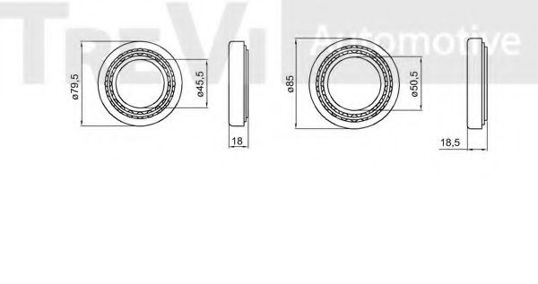 Комплект подшипника ступицы колеса RUVILLE 4012