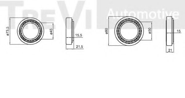 Комплект подшипника ступицы колеса INA 713619730