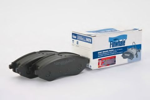 Комплект тормозных колодок, дисковый тормоз FINWHALE V478
