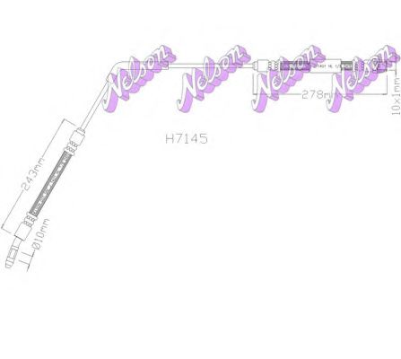 Тормозной шланг Brovex-Nelson H7145