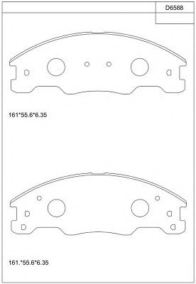 Комплект тормозных колодок, дисковый тормоз FMSI-VERBAND D13398450