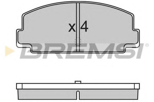 Комплект тормозных колодок, дисковый тормоз BREMSI BP2137