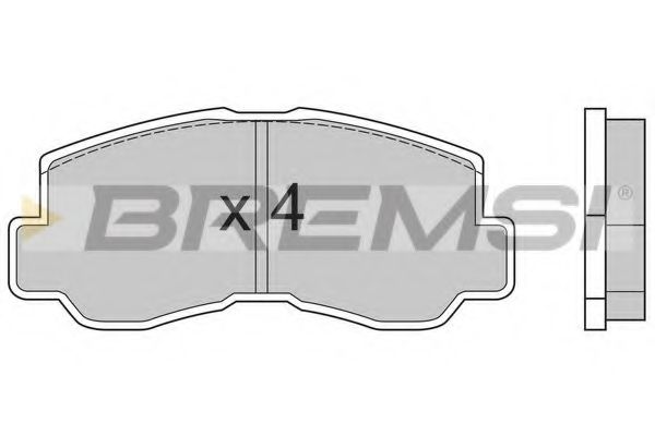 Комплект тормозных колодок, дисковый тормоз REMSA 09440