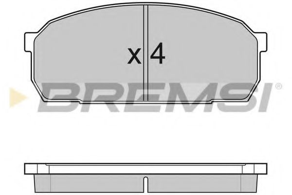 Комплект тормозных колодок, дисковый тормоз HP (ZEBRA) 2928
