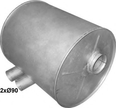 Глушитель выхлопных газов конечный POLMO 6130