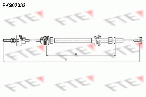 Трос, управление сцеплением FTE FKS02033