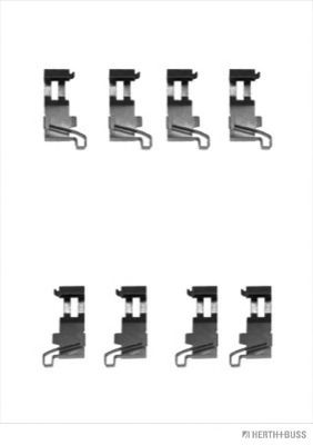 Комплектующие, колодки дискового тормоза HERTH+BUSS JAKOPARTS J3666002