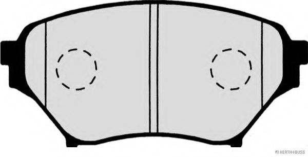 Комплект тормозных колодок, дисковый тормоз HERTH+BUSS JAKOPARTS J3603052