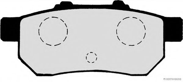 Комплект тормозных колодок, дисковый тормоз HERTH+BUSS JAKOPARTS J3614007