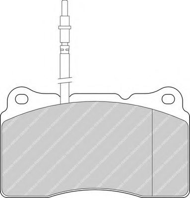 Комплект тормозных колодок, дисковый тормоз FERODO FDB1545