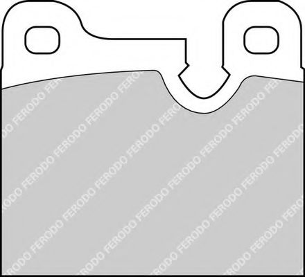 Комплект тормозных колодок, дисковый тормоз FERODO FDB164