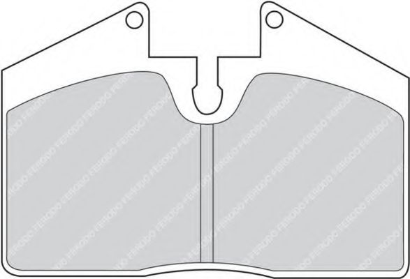 Комплект тормозных колодок, дисковый тормоз FERODO FDB451