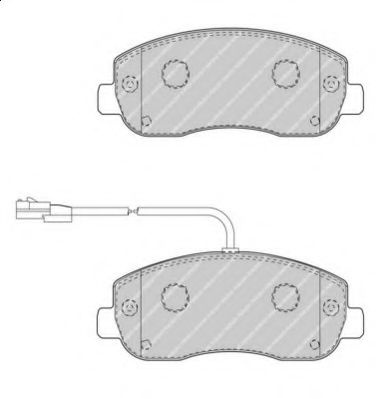 Комплект тормозных колодок, дисковый тормоз FERODO FVR4347