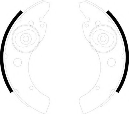 Комплект тормозных колодок FERODO FSB600