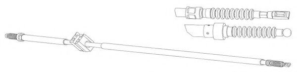 Трос, стояночная тормозная система FERODO FHB432890