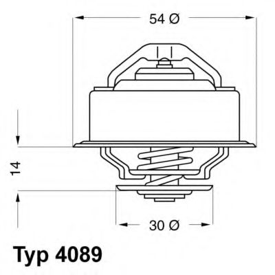 Термостат, охлаждающая жидкость WAHLER 4089.87D