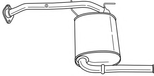 Глушитель выхлопных газов конечный AKS DASIS SG34613