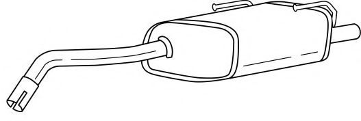 Глушитель выхлопных газов конечный AKS DASIS SG13675