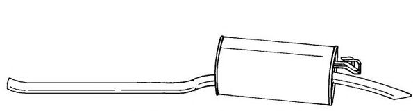 Глушитель выхлопных газов конечный AKS DASIS SG13619