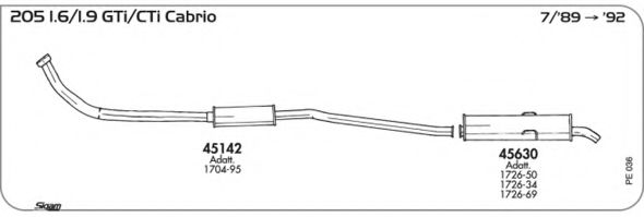 Система выпуска ОГ AKS DASIS SGPE036