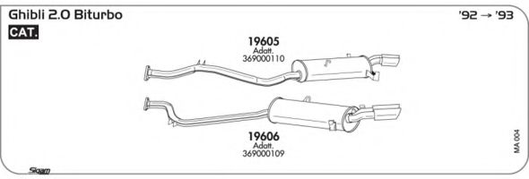 Система выпуска ОГ AKS DASIS SGMA004
