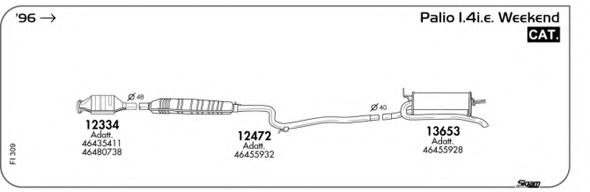 Система выпуска ОГ AKS DASIS SGFI309